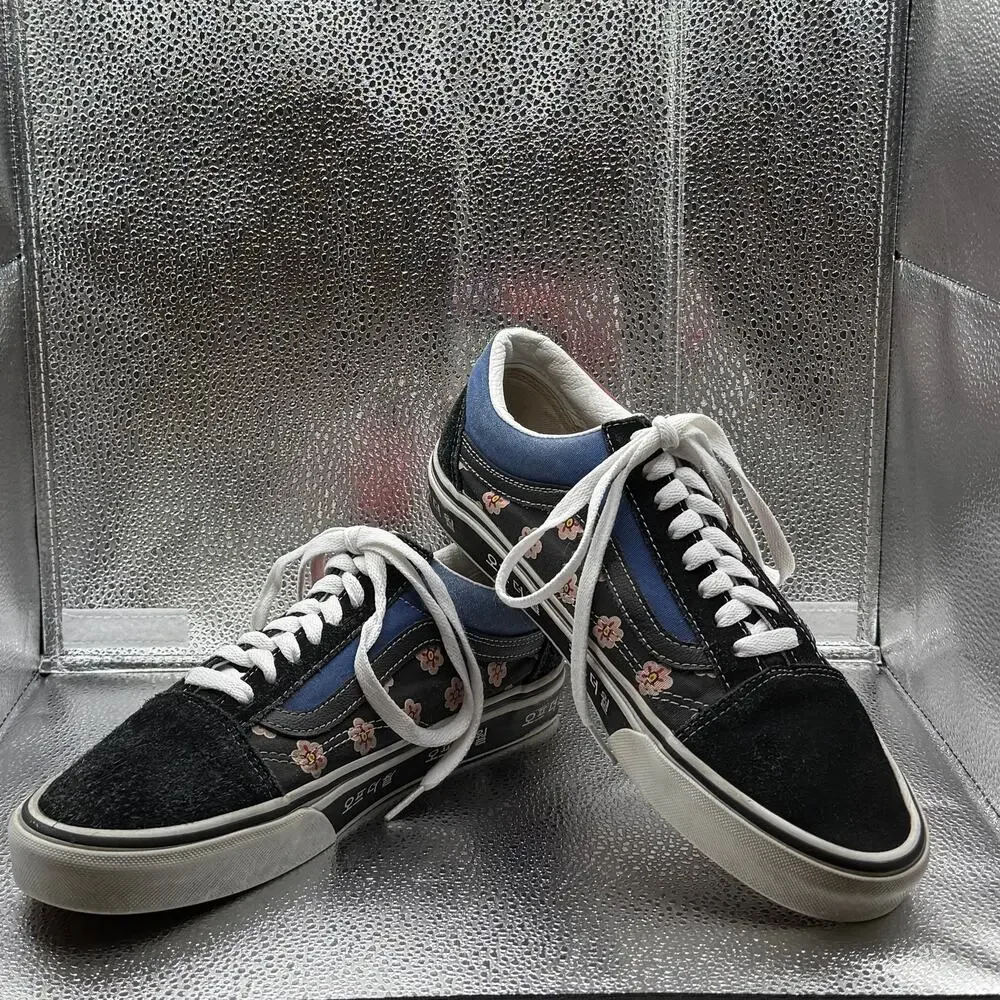 Vans Old Skool Korean Typography Men 8 Women 9.5 Tiger Floral VN0A38G19HW